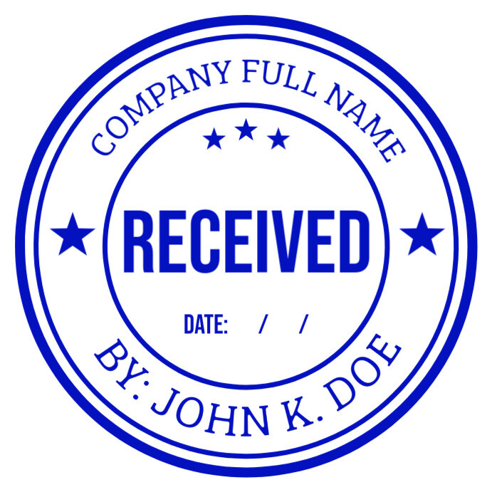 Received Stamp Template | PosterMyWall