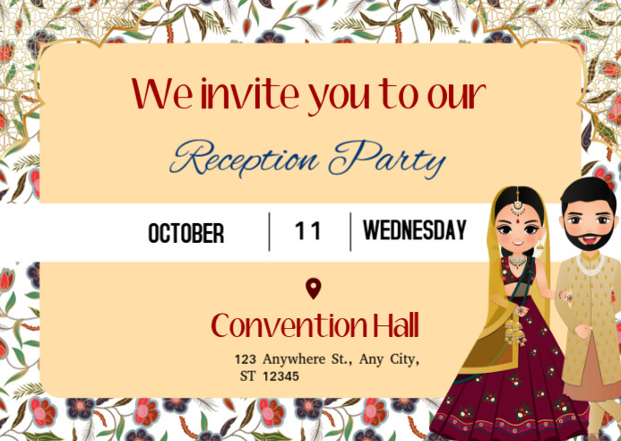 Copy of Reception party | PosterMyWall