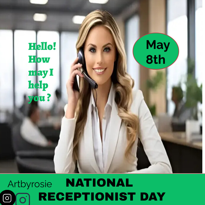 Receptionist Posts RECEPTIONIST DAY Template | PosterMyWall