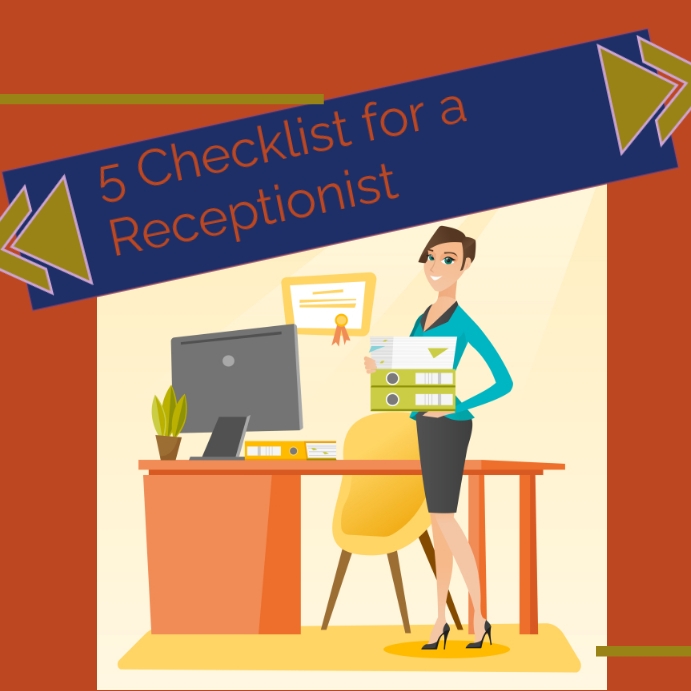 Receptionist header Template | PosterMyWall