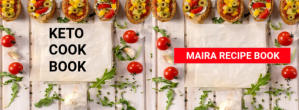 White Recipe book Copertina Facebook Template