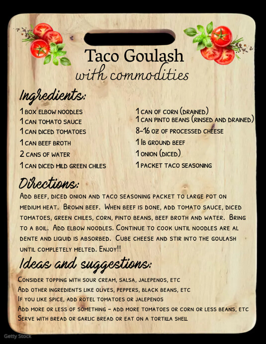 Recipe Card Template | PosterMyWall