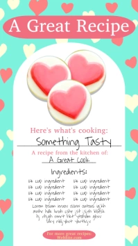 Recipe Card Digital Display (9:16) template
