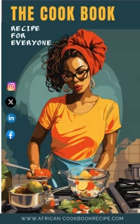 RECIPE cover book Couvertures de livre/Kindle template