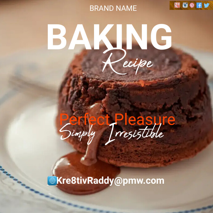 Static Recipe Post Recipe Template | PosterMyWall