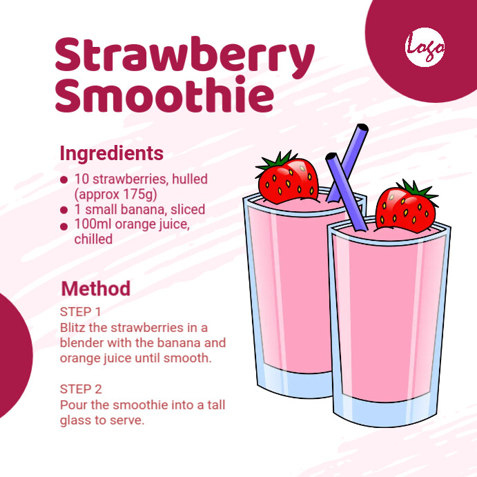 Recipe Layout Template | PosterMyWall