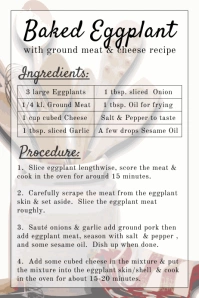 Recipe template Poster
