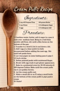Recipe template Poster