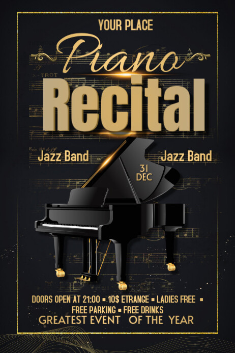 Recital Example Recital Template | PosterMyWall