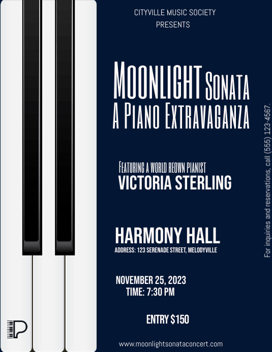 Recital Template | PosterMyWall
