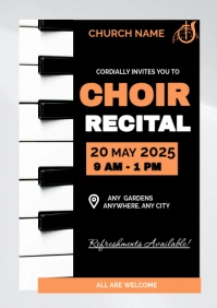 Recital Posters A1 template