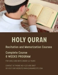 recite flyer design template