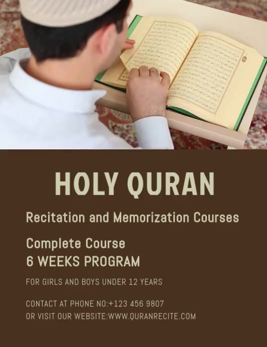 Recite Copy Copy of recite flyer design | PosterMyWall