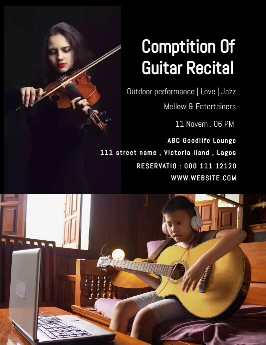 Recite Copy Copy of recite flyer design | PosterMyWall