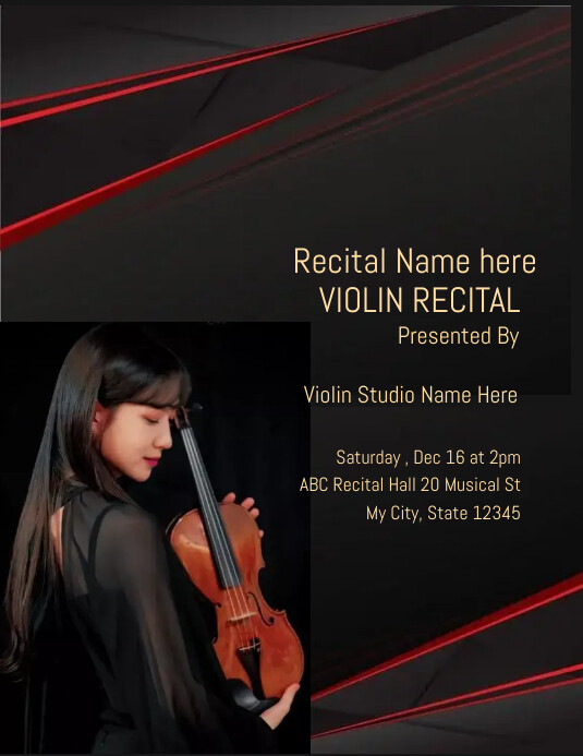 recite flyer design Template | PosterMyWall