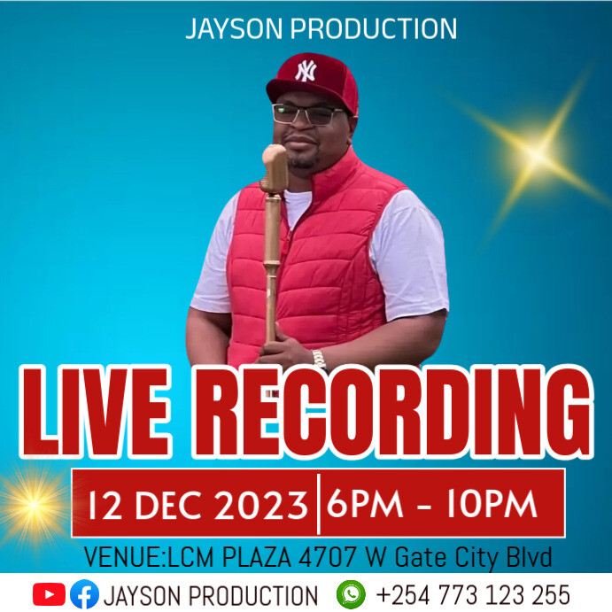 RECORDING FLYER Iphosti le-Instagram template