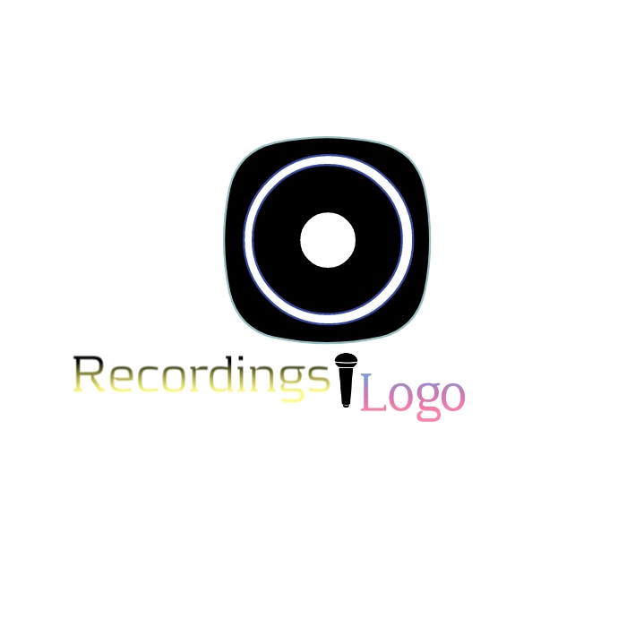 Recording logo template