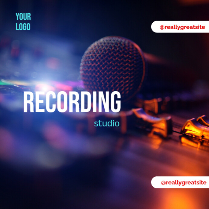 Recording Post Music Recording Template | PosterMyWall