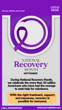 Recovery Month História do Instagram template