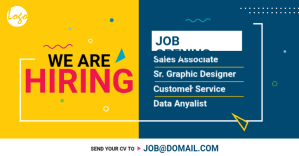 Recruitment facebook ad Facebook-annonce template