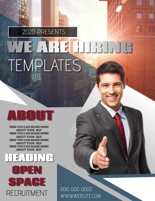 RECRUITMENT FLYER POSTER TEMPLATE