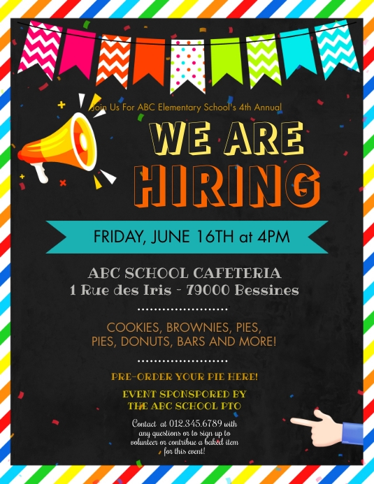 Recruitment Hiring flyer Template | PosterMyWall