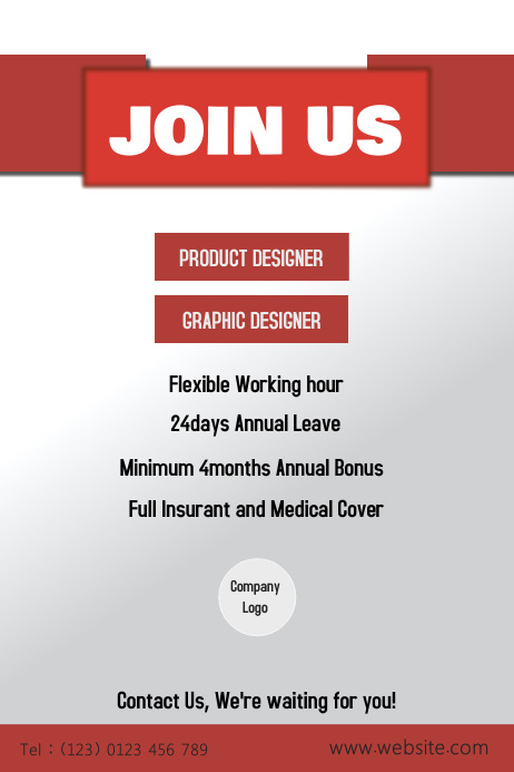 Recruitment Poster Template | PosterMyWall