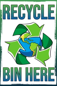 Recycle Bin Poster Template