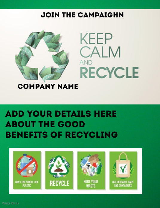 Recycle flyer Template | PosterMyWall