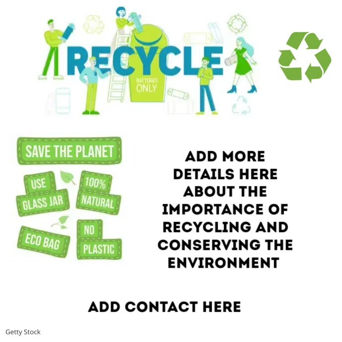 Detailed Recycle Flyer R Recycle flyer Template | PosterMyWall