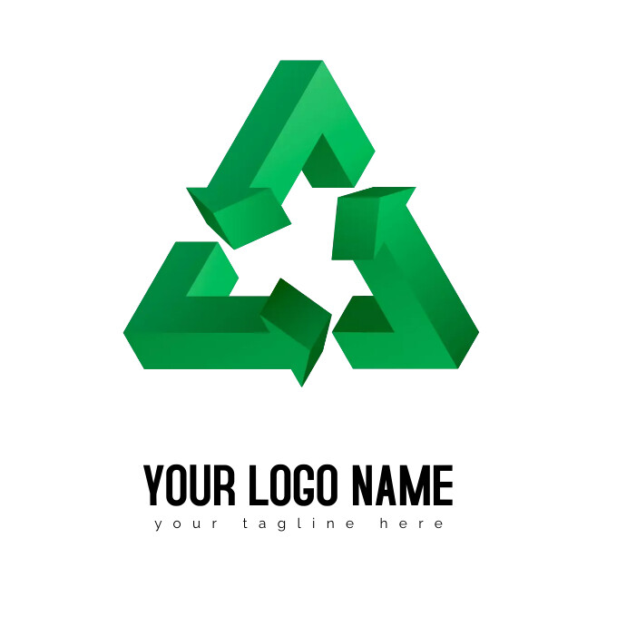 Recycle logo Logotipo template