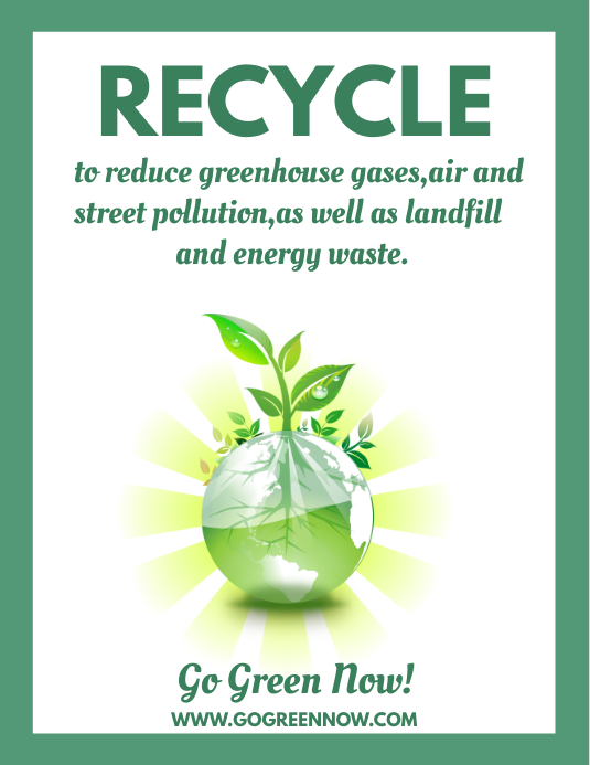 RECYCLE POSTER Template PosterMyWall