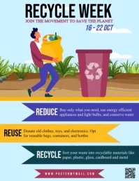Recycle week Folder (US Letter) template