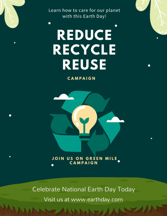 Recycling Advertisement Flyer Template | PosterMyWall