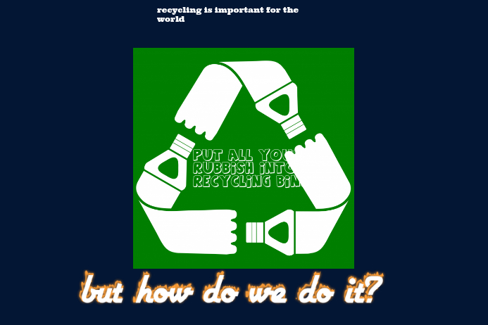Return It Poster Copy of recycling bottles | PosterMyWall