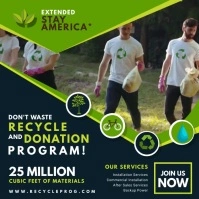 Recycling Company Advertisement Video Vierkant (1:1) template