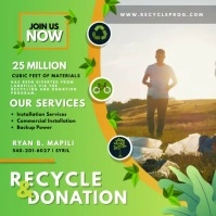 Recycling Company Advertisement Video Square (1:1) template
