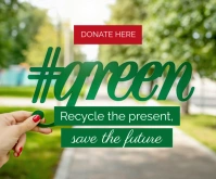 Recycling Online Ad Rectangle moyen template