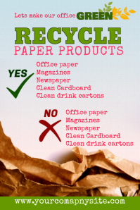Recycling Poster Template PosterMyWall