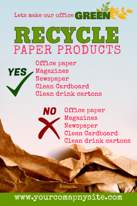 Recycling Poster Template PosterMyWall