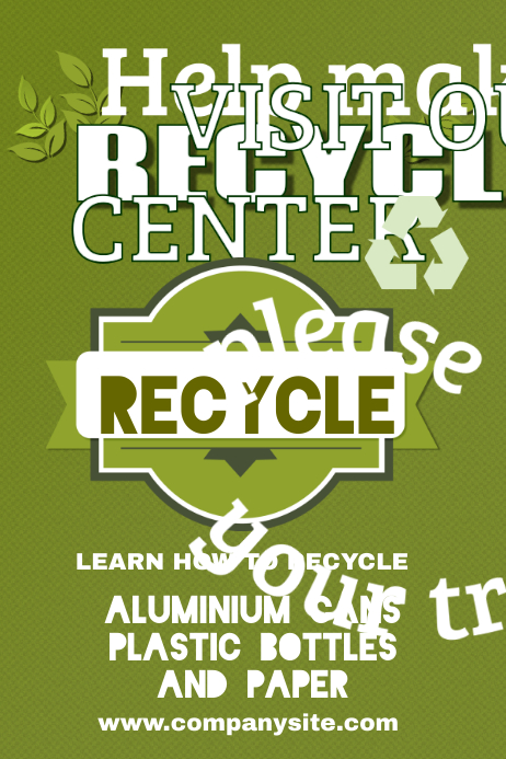 Recycling Poster Template | PosterMyWall