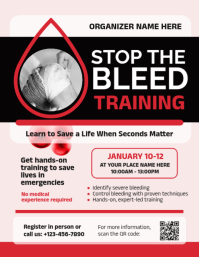 Stop The Bleed Training Flyers Template | PosterMyWall