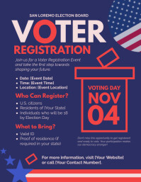 Register Form Flyer Voter Registration Flyer Template | PosterMyWall