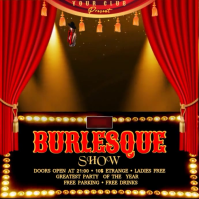 Red 3d Burlesque 2025 Instagram Post Wpis na Instagrama template