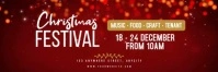 Red 3d Christmas Festival Tajuk Twitter Twitter-Kopfzeile template