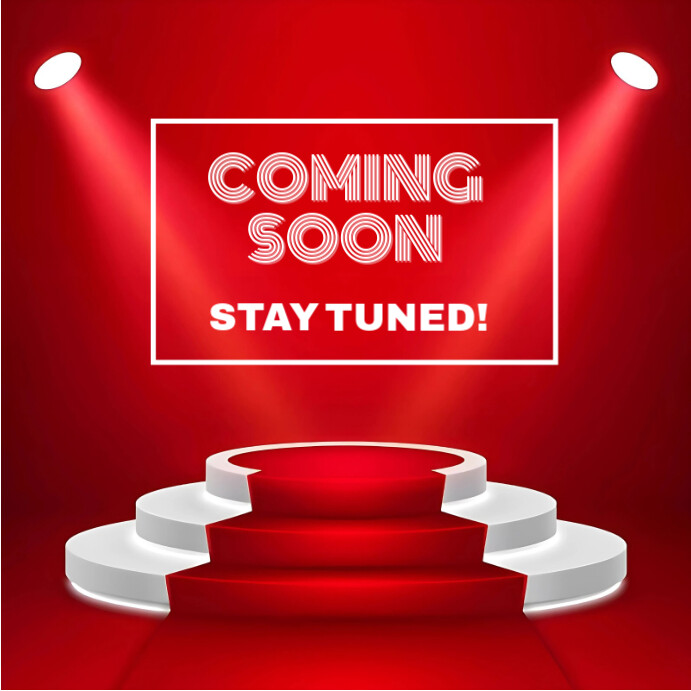 Red 3d Coming Soon Instagram Post Templat | PosterMyWall