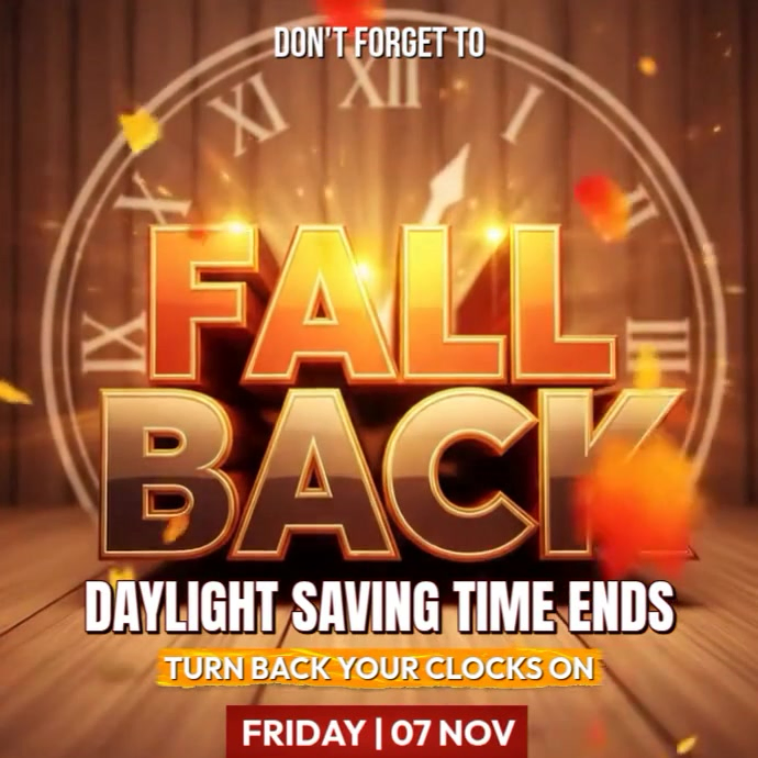 Red 3d Fall Back Sale Instagram Post Template | PosterMyWall