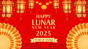 Red 3d Happy Lunar New Year Pos Twitter template