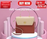 Red 3d Ladies Bags Ads Video Template  Large