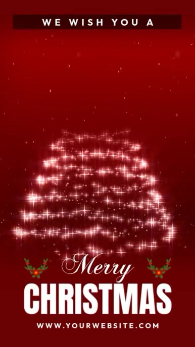 Copy of Red 3d Merry Christmas Reel Instagram | PosterMyWall